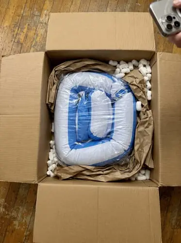 JetStream Lounger X2 packed neatly in its shipping box with protective wrap